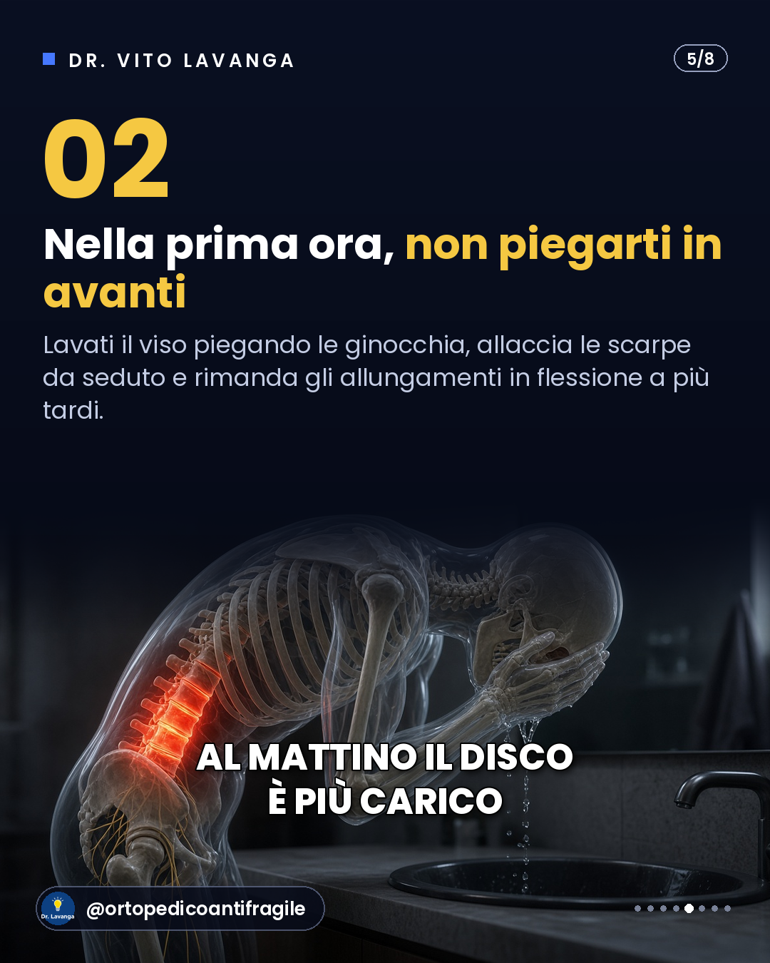 Infografica: la prima ora dopo il risveglio è la più delicata per la schiena