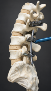 Artrodesi vertebrale: perché si utilizzano viti e barre?