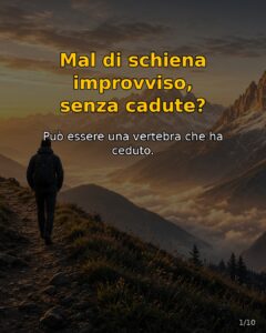 Osteoporosi e vertebre che cedono: dal dolore improvviso alla vertebroplastica