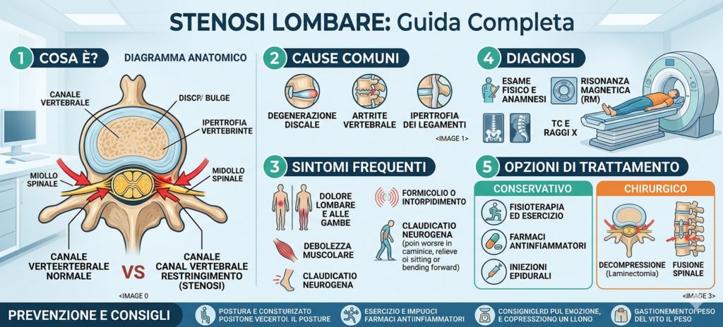 Infografica: stenosi lombare